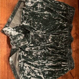 PINK Victoria's Secret Velvet Green Shorts
